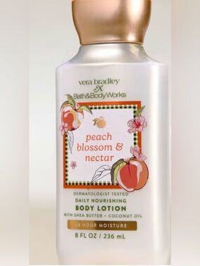 BATH & BODY WORKS X VERA BRADLEY PEACH BLOSSOM & NECTAR BODY LOTION